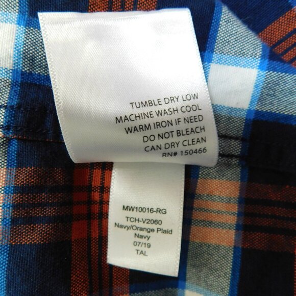 HAWKER RYE Oxford Stretch Flannel Button Down Shirt Plaid Check Mens XXL - Picture 7 of 8